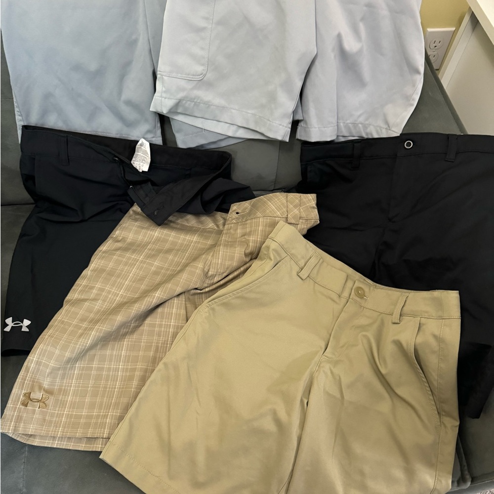6 pairs Boys Under Armour Golf Shorts